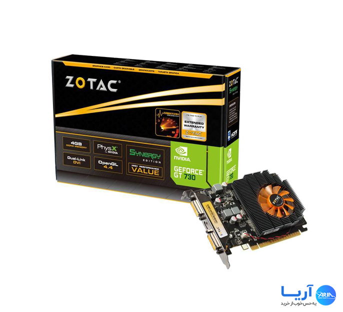 قیمت و خرید کارت گرافیک زوتک GT 730 4GB Zone Edition | فروشگاه آریا